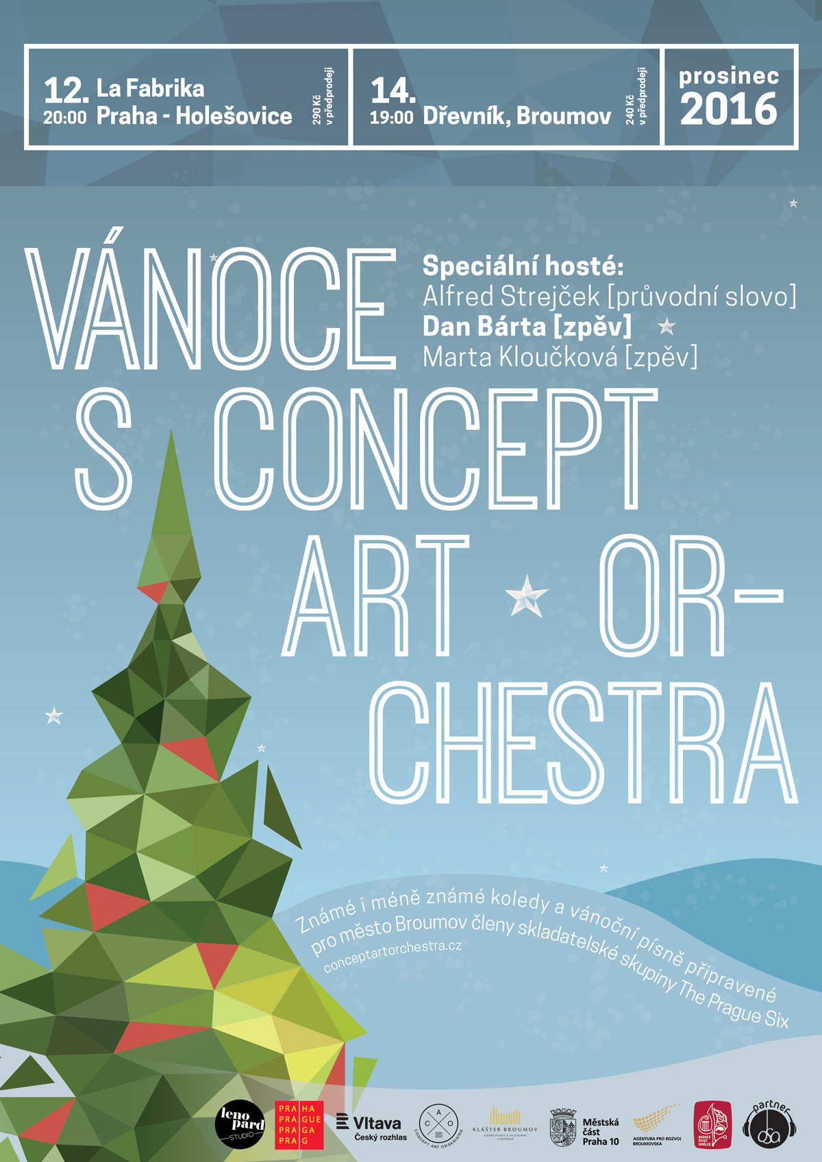 Vánoce s Concept Art Orchestra – hosté: Alfred Strejček, Dan Bárta a Marta Kloučková