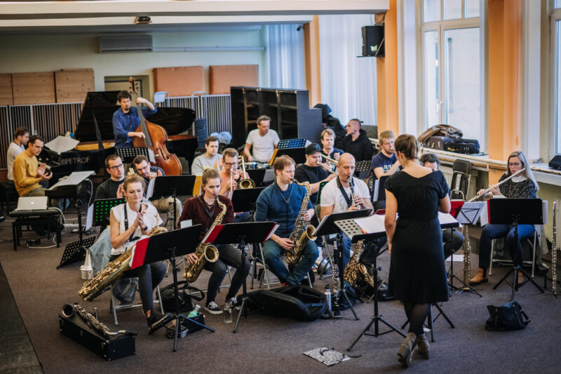 Zkouška k projektu Concept Art Orchestra a Jan Mazura – Návraty, Konzervatoř Jaroslava Ježka, 7. 10. 2022 (foto Ondřej Šuran, Storytellers Photography)